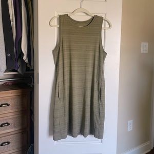 Athleta striped racerback mini dress, size S